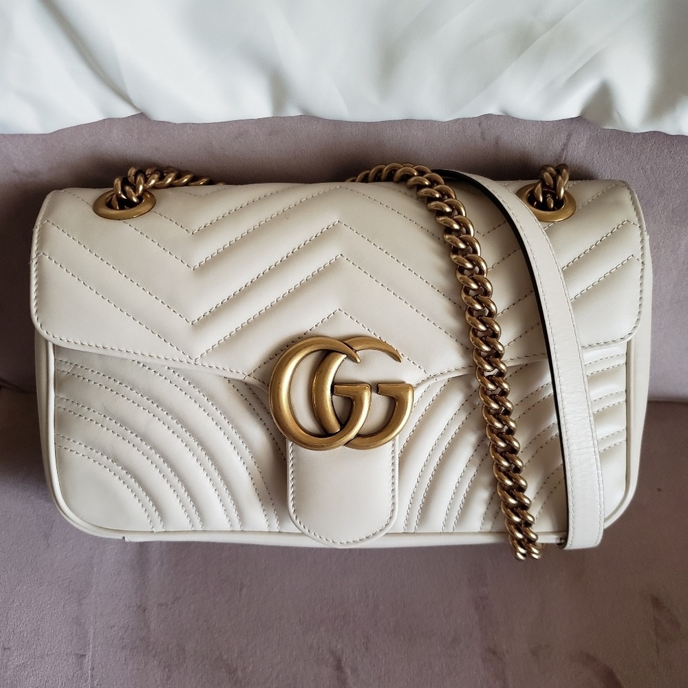 Cream GUCCI MARMONT small